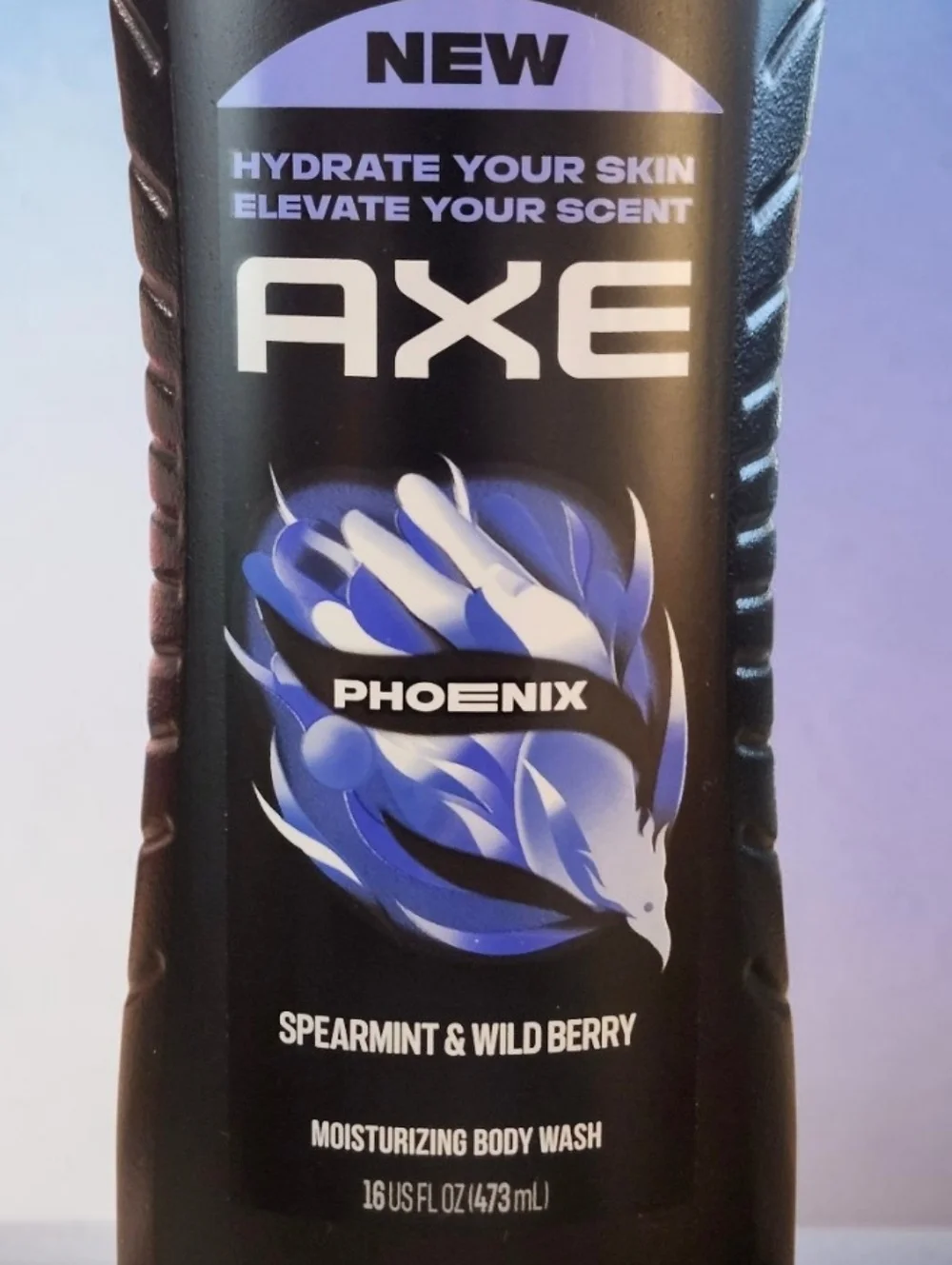 AXE Phoenix Moisturizing Body Wash for Men - Black with Blue Accents